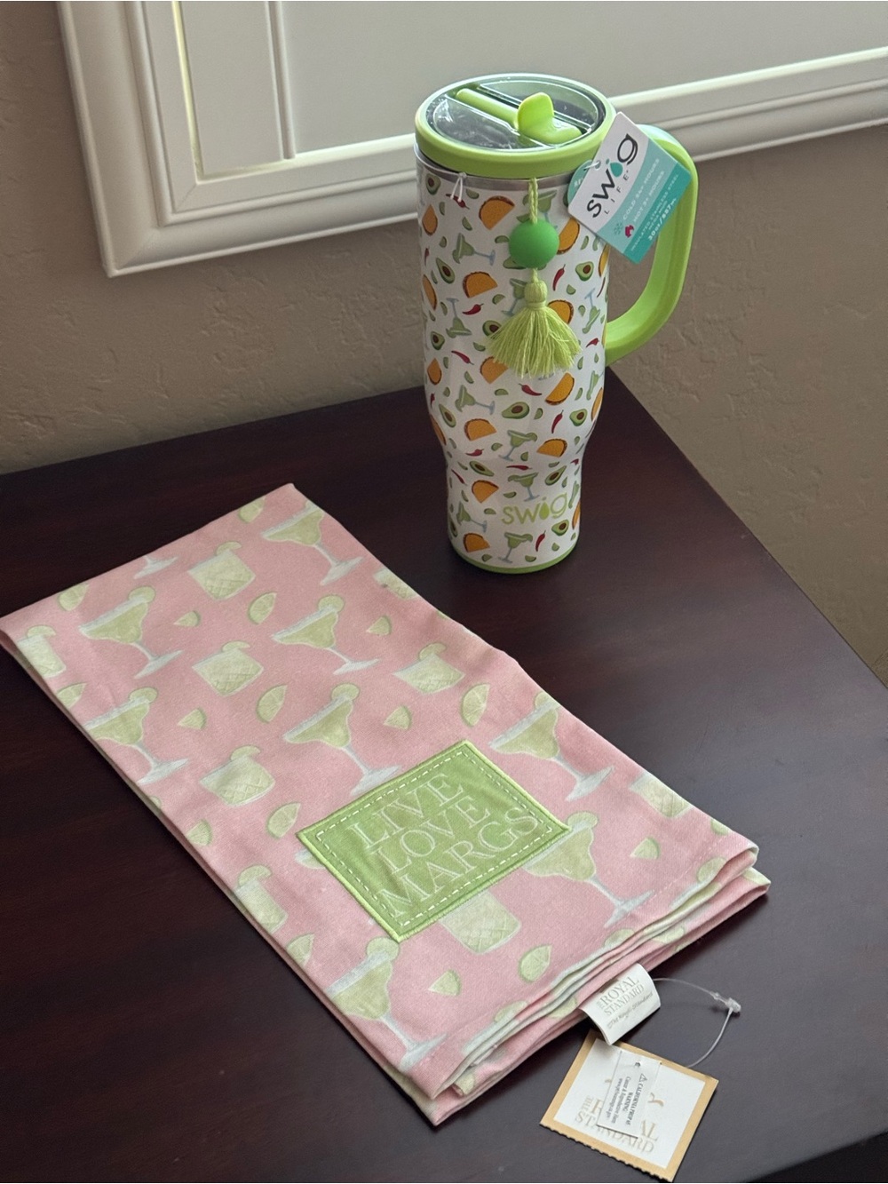 SWIG LIFE MUG & Live Love Margs Hand Towel NWT